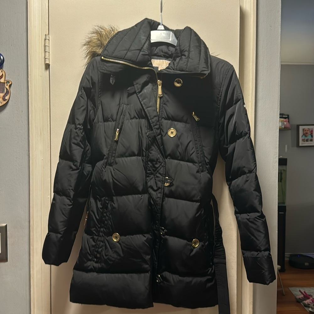 Michael Kors Black Winter Jacket Size Medium